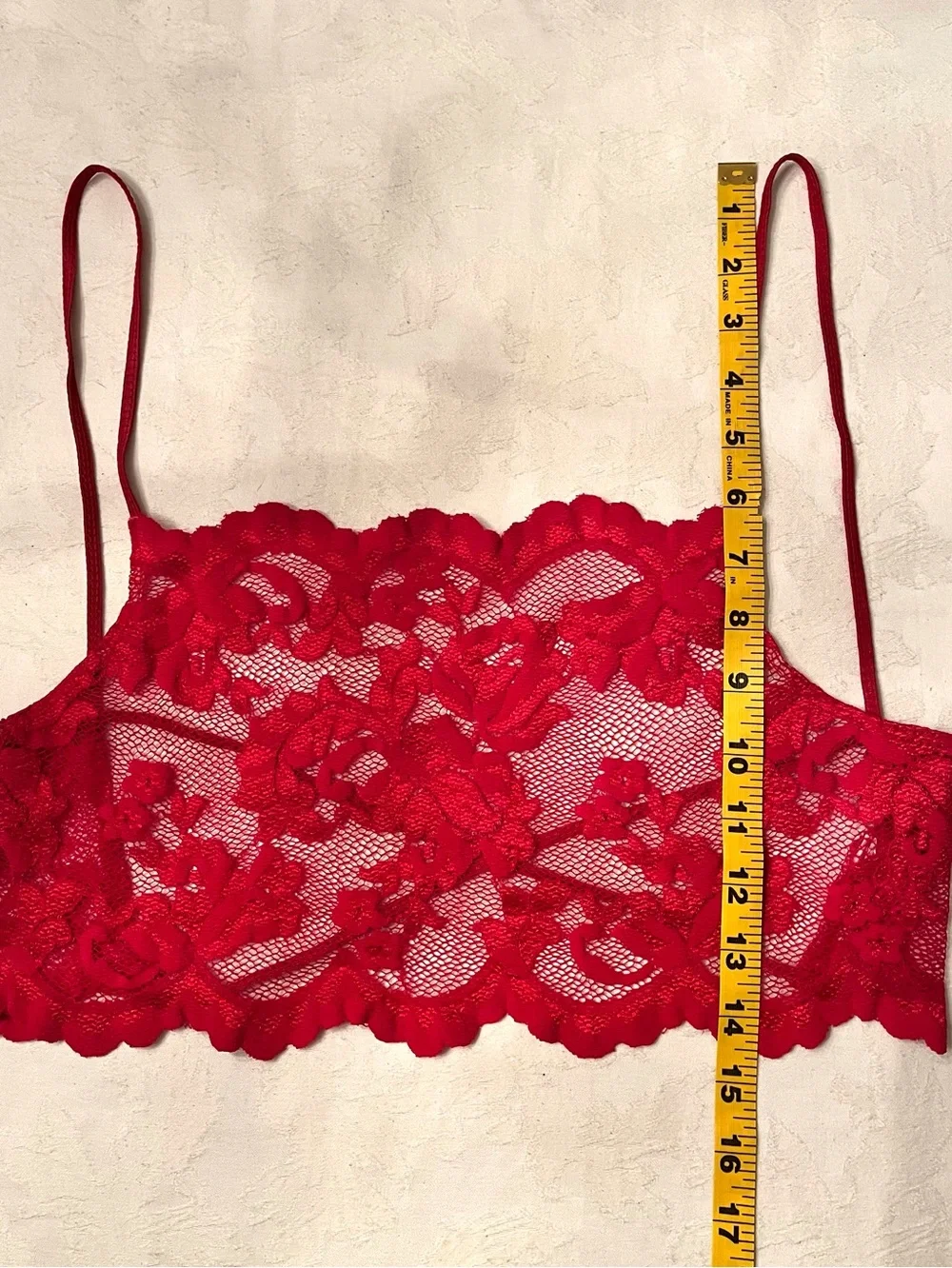 Rare vtg VS Red Lace open back camisole & mini skirt lingerie set - tags removed